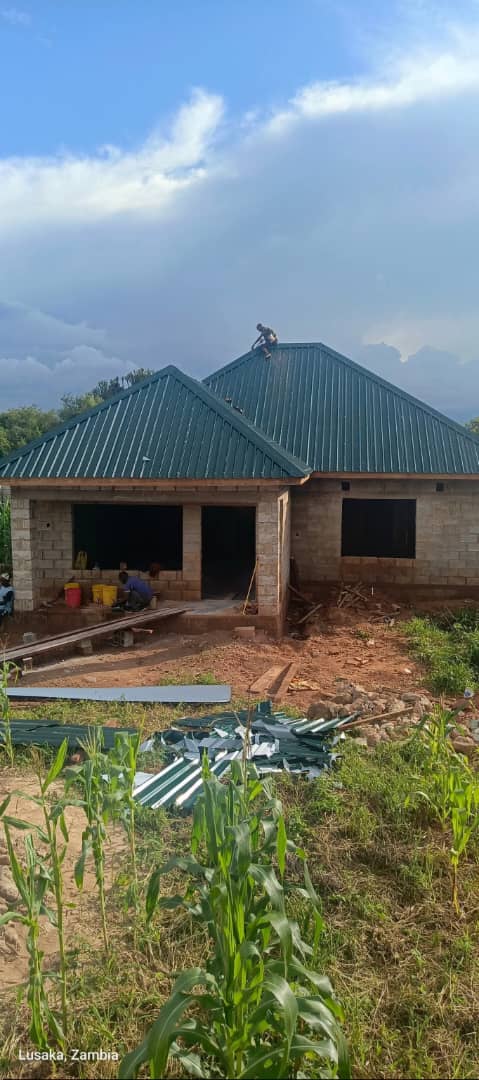 Roof Sheeting In Progress